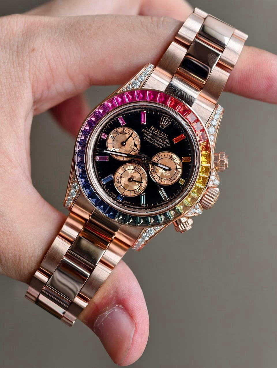 Luxury Multicolor Chronograph Watch
