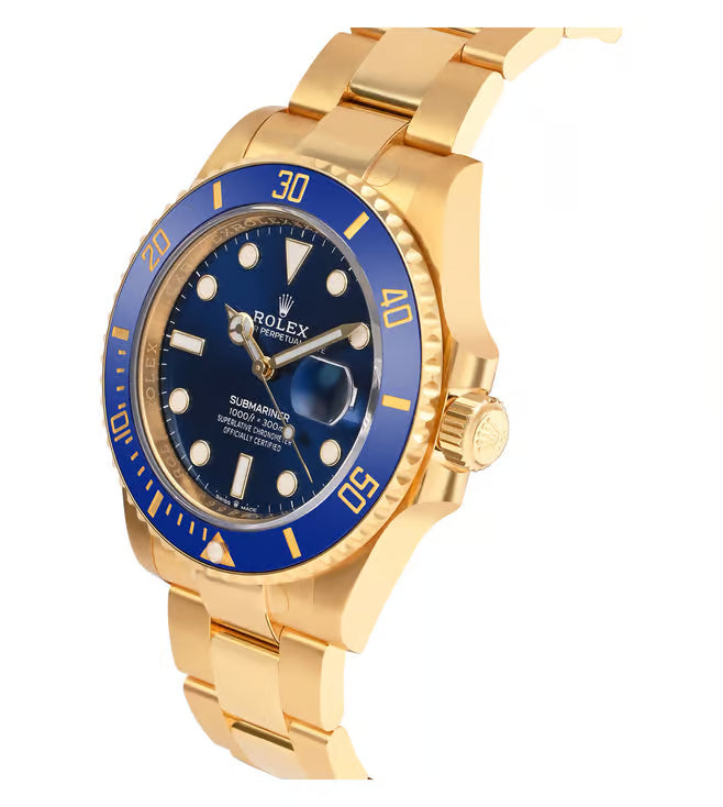 Submariner Golden 126618LB Blue Dial