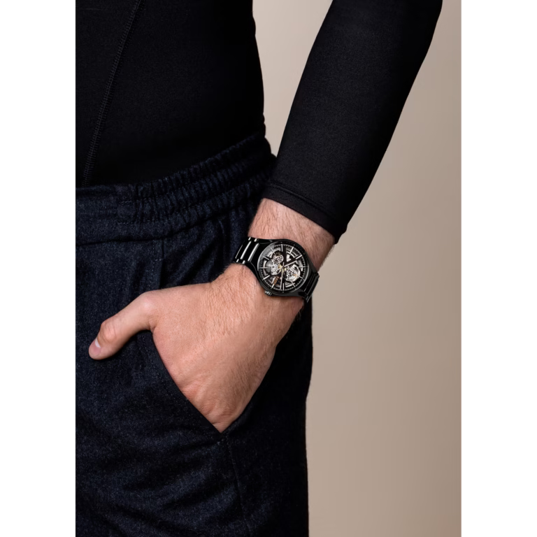 TRUE ROUND AUTOMATIC OPEN HEART – BLACK