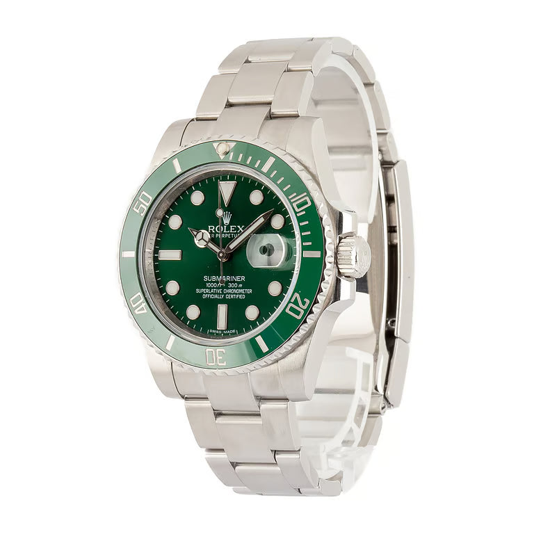 Submariner Hulk Ref 116610LV Green Dial