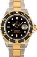 Submariner 16613T No Holes Case Black Dial