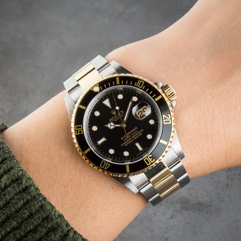 Submariner 16613T No Holes Case Black Dial